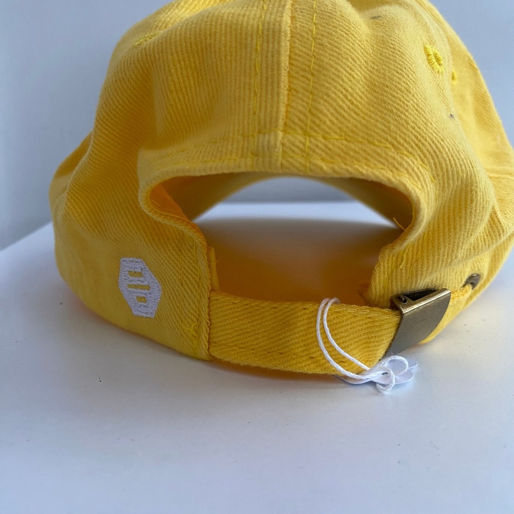 Bumble Baseball Cap Men OS Yellow Adjustable Strap Logo Dad Hat Tech Merch - Picture 5 of 5